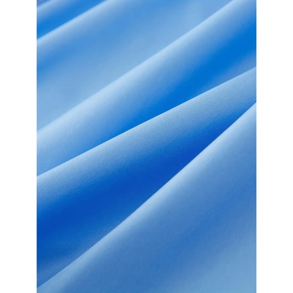 BNWT Men's Isabelle LaRue Light Sky Blue Bitcoin Swim Shorts - Picture 9 of 9